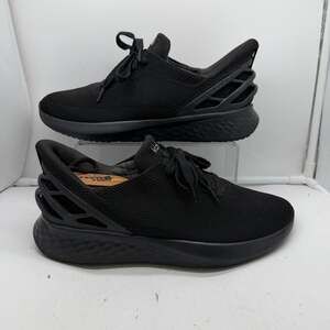 Kizik Athens Running Shoes Mens 12-13.5 Black Hands Free Knit Sneakers
